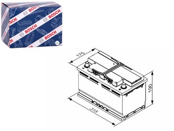 АККУМУЛЯТОР BOSCH 12V 80AH 800A START&STOP EFB P + 1 315X175X190 B13