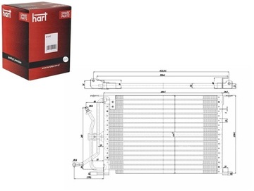 КОНДЕНСАТОР КОНДЕНСАТОР КОНДИЦИОНЕРА FIESTA IV 1.3 95- HART