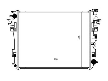 DODGE RAM 2019- РАДИАТОР 55056858AE