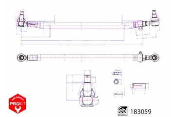 FEBI BILSTEIN ТЯГА РУЛЕВАЯ RVI C K T VOLVO FH FH II FH III FH16