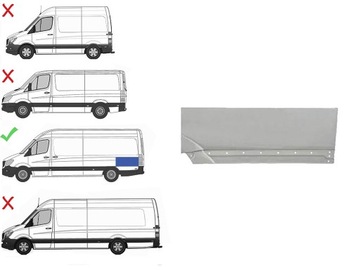 VW CRAFTER 2005-2017 РЕМ.КОМПЛЕКТ КРЫЛА ЛЕВАЯ