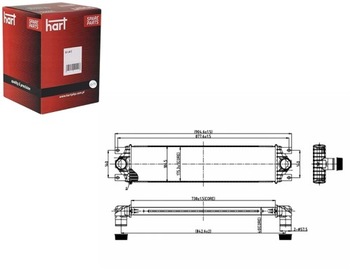 ИНТЕРКУЛЕР РАДИАТОР ВОЗДУХА MOVANO 2.2DCI 03- HART