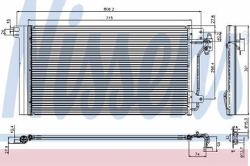 РАДИАТОР КОНДИЦИОНЕРА NISSENS 94604