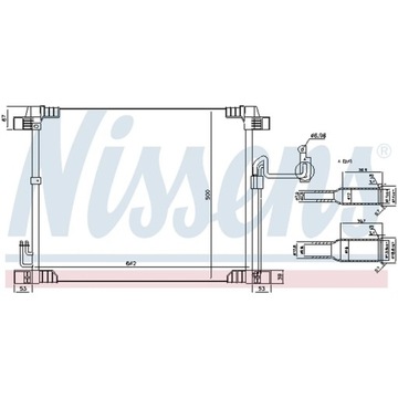 КОНДЕНСАТОР, КОНДИЦИОНЕР NISSENS 940616