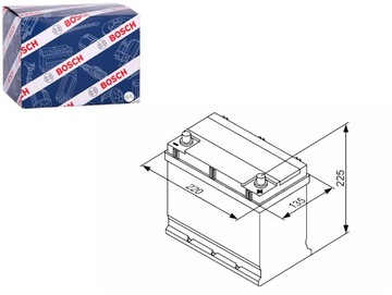 АККУМУЛЯТОР BOSCH 12V 45AH 300A S3 P + 1 219X135X222 B01 ПУСКОВОЙ