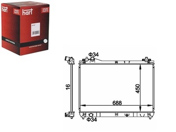 РАДИАТОР SUZUKI GRAND VITARA 2.0I 05- HART