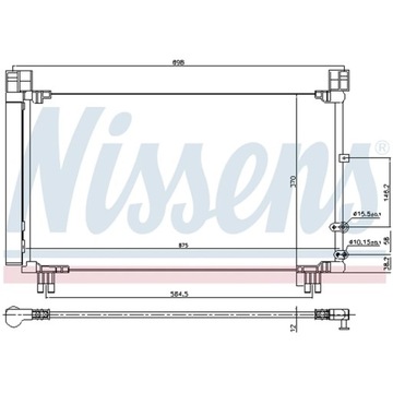 КОНДЕНСАТОР, КОНДИЦІОНЕР NISSENS 940572