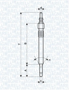 MAGNETI MARELLI 062900057304 СВЕЧА НАКАЛА