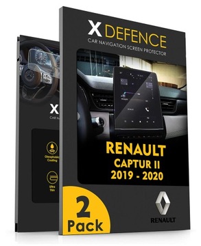 2W1 СТЕКЛО OCHRONNE NA NAWIGACJĘ ЭКРАН DO RENAULT CAPTUR II 2019-2020