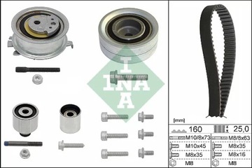 INA 530 0550 10 КОМПЛЕКТ РЕМНЯ ГРМ