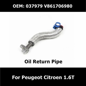 9806186880 037979 V861706980 ТУРБИНЫ CHARGER OIL RETURN PIPE FOR 1.6TH~34433