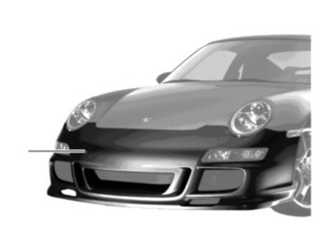 PORSCHE 911 997 БАМПЕР ПЕРЕДНЯЯ AEROKIT CUP 99704480234 GT3 LOOK ОРИГИНАЛ