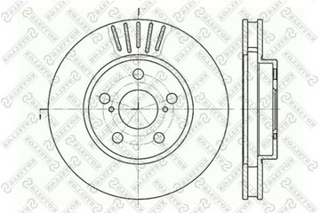 ДИСК ТОРМОЗНОЙ TOYOTA CARINA E VI 2.0 TD 96-97