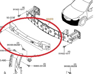 MAZDA OE ОРИГИНАЛ ПЕНКА БАМПЕРА ПЕРЕД MAZDA CX 5 KE