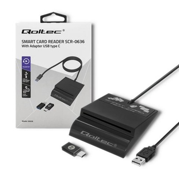 КАРДРИДЕР КАРТ ЧИПОВЫХ ID QOLTEC SCR-0636 USB 2.0