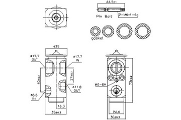 NISSENS КЛАПАН РАСШИРИТЕЛЬНЫЙ КОНДИЦИОНЕРА MERCEDES C A205 C C205 C T-MODEL