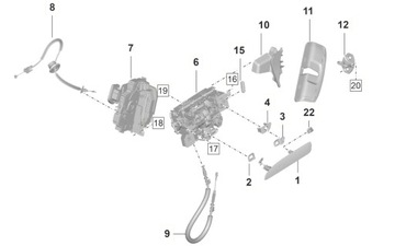 ЗАМОК ДВЕРЬ LEWYCH ПЕРЕДНИХ PORSCHE TAYCAN 9J1800375Y