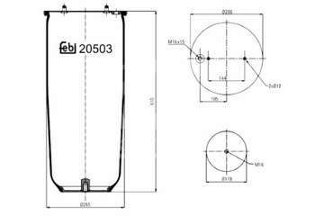 FEBI BILSTEIN ПЫЛЬНИК ПОДВЕСКИ ПНЕВМАТИЧЕСКОЙ ЗАД P SCANIA 4 P G R T