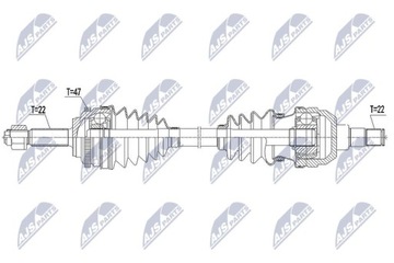 ПОЛУОСЬ ПРИВОДНАЯ CHEVROLET AVEO/DAEWOO KALOS 1.2I 16