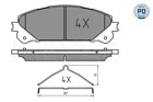 КОЛОДКИ HAM. TOYOTA P. RAV 4 2,0-2,5 12-