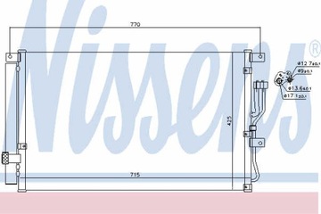 РАДИАТОР КОНДИЦИОНЕРА NISSENS 940211