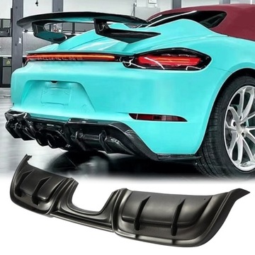 CARBON ДИФФУЗОР ДОКЛАДКА БАМПЕРА PORSCHE 718 BOXSTER CAYMAN SPYDER 2016-21