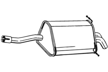 BOSAL ГЛУШИТЕЛЬ СИСТЕМЫ ВЫХЛОПНОЙ ЗАД MERCEDES C T-MODEL S203 C W203