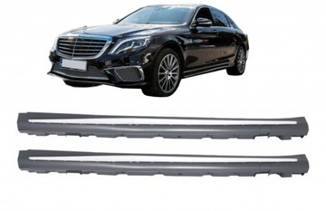 ПОРОГИ MERCEDES S W222 LONG (2013-UP) S65 AMG