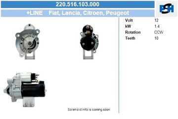 BV PSH СТАРТЕРI CITROEN PEUGEOT 1.4 KW СТАРТЕР