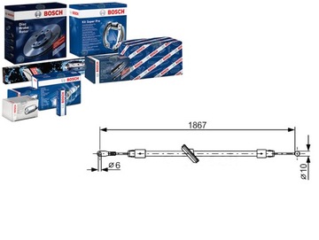 ТРОС ТОРМОЗА РУЧНОГО BOSCH 9064202285 A 2E060970