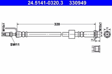 ПАТРУБОК HAM. ELAST. FORD P. TRANSIT 2.2- 3.2 TDCI 06- 13 LE- PR