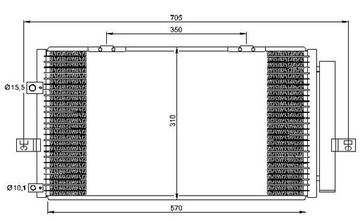 NRF 35659 КОНДЕНСАТОР, КОНДИЦИОНЕР