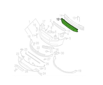 АБСОРБЕР БАМПЕРА VOLVO S80 06- 30698551