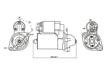 MAGNETI MARELLI СТАРТЕР BMW 1 E81 1 E82 1 E87 1 E88 1 F20 1 F21 3