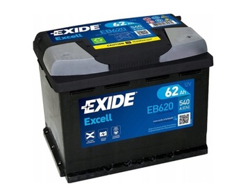 АККУМУЛЯТОР EXIDE EB620, 62AH 540A КАМЕНСКОЕ