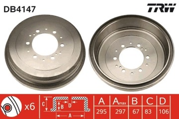 БАРАБАН ТОРМОЗНОЙ TOYOTA 4 RUNNER I, 4 RUNNER