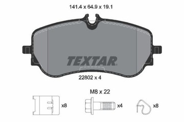 TEXTAR 2280201 КОЛОДКИ ТОРМОЗНЫЕ