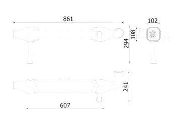 MAHLE RECYRKULATOR ВЫХЛОПНЫХ ГАЗОВ 861MM X 241MM X 294MM MERCEDES ACTROS MP4