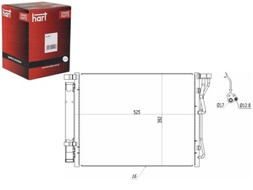 КОНДЕНСАТОР КОНДЕНСАТОР КОНДИЦИОНЕРА SONATA 14- HART