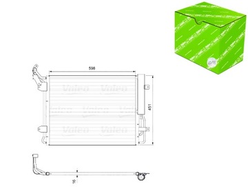 КОНДЕНСАТОР КОНДИЦИОНЕРА VW TIGUAN 1.4 2.0 2.0D 09.07-07.18 VALEO