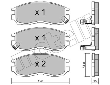 КОЛОДКИ HAM.MITSUBISHI SPACE WAGON 91-98