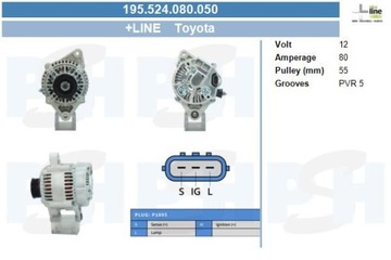 BV PSH 195.524.080.050 ГЕНЕРАТОР