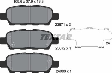 TEXTAR 2387101 КОЛОДКИ ГАЛЬМІВНІ