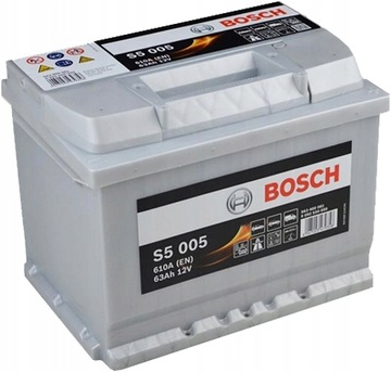 АККУМУЛЯТОР BOSCH S5 005 12V 63AH 610A P+