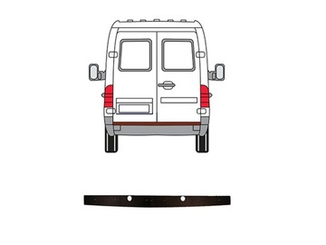 MERCEDES SPRINTER 2000-2006 PLATTE HINTEN OBEN 9017660119