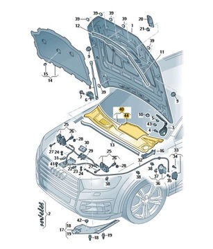 ЖАБО RYNNA НАКЛАДКА AUDI Q7 SQ7 Q8 SQ8 RSQ8 ОРИГИНАЛ OD ASO