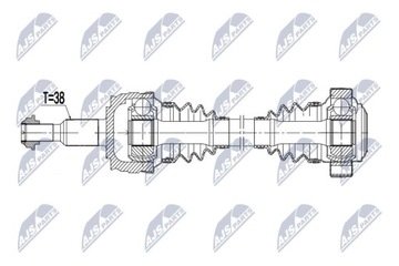 ПОЛУОСЬ ПРИВОДНАЯ VW T5 4MOTION 09- /TYLNA,PRAWA/