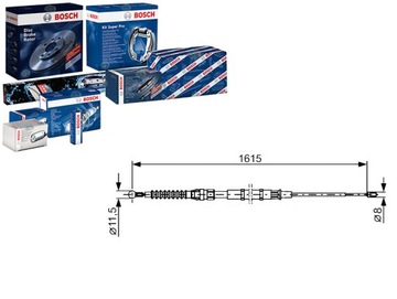 BOSCH ТРОС HAM. RĘCZ. SKODA T. SUPERB 08-15 LE/PR