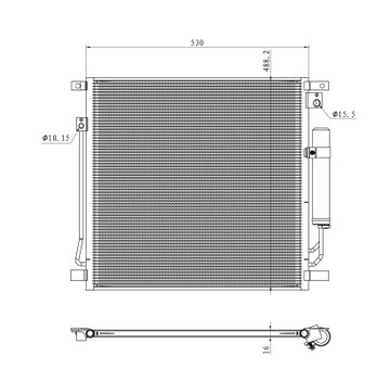 РАДИАТОР КОНДИЦИОНЕРА - КОНДЕНСАТОР EASY FIT NRF 350502