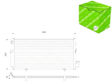 КОНДЕНСАТОР КОНДИЦИОНЕРА SUBARU IMPREZA 1.5-2.5 12.00-06.09 VALEO